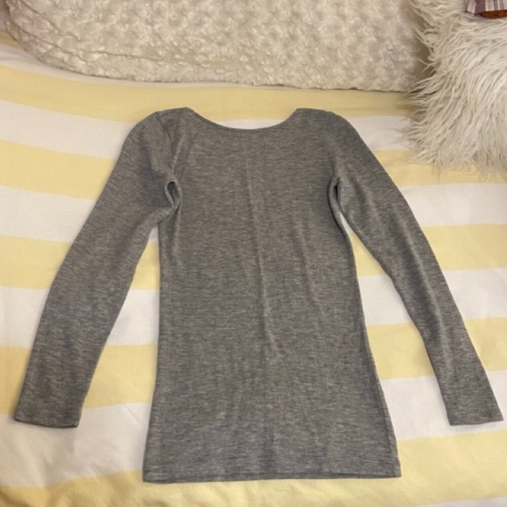 Club Monaco wool-cashmere blend grey long-sleeved shirt